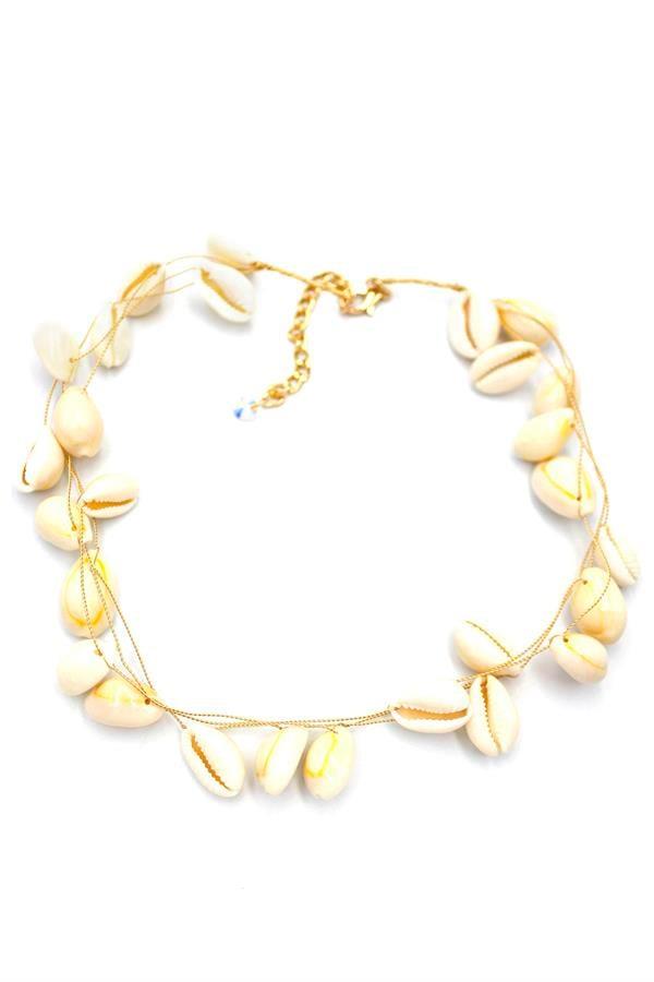 Deniz Kabuğu Kolye - Beyaz