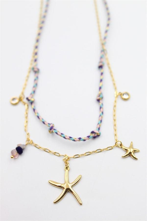 Deniz Yıldızı Kolye - Altın