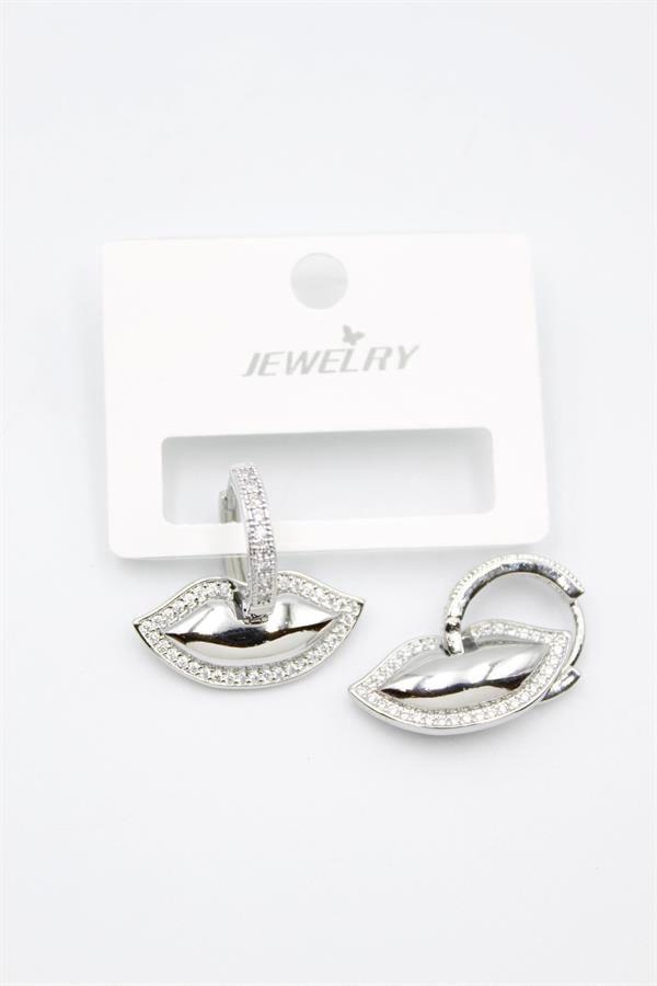 Dudak Küpe - Gümüş