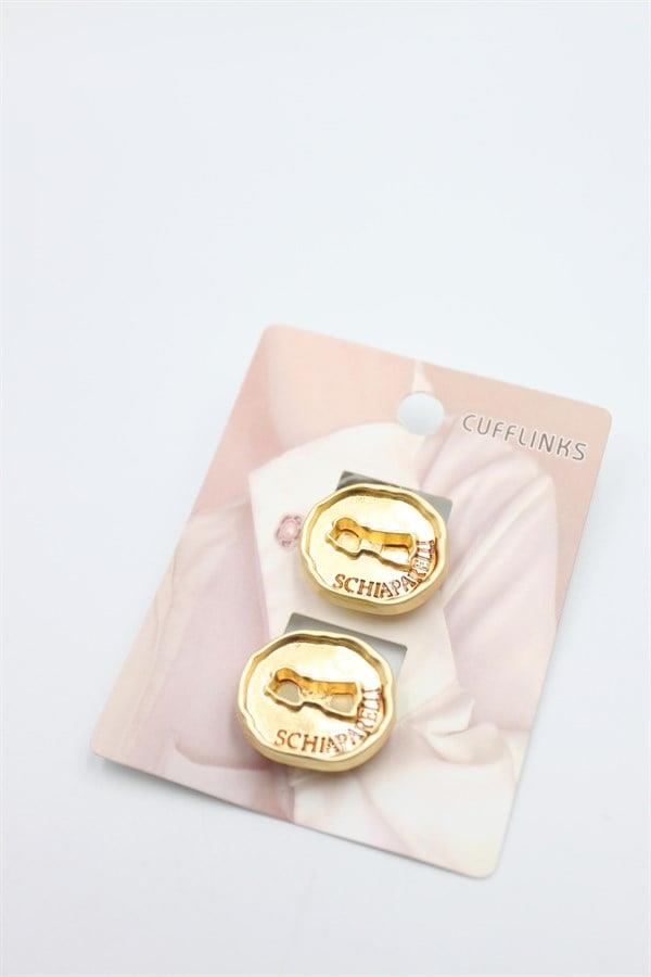 Düğme Broş - Altın