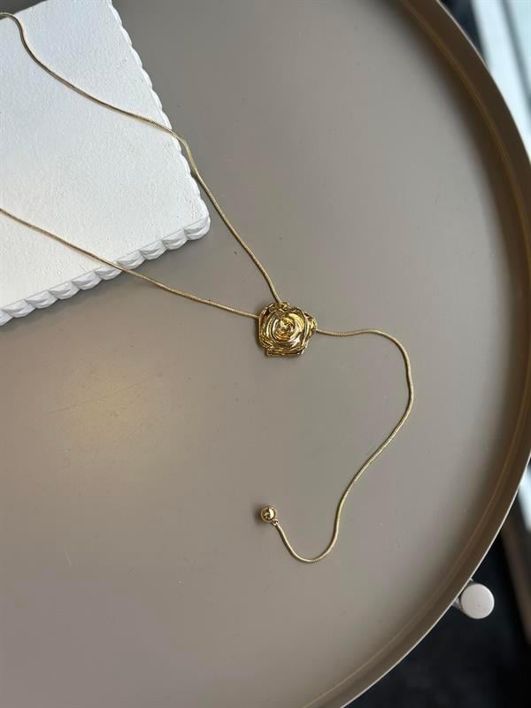 Gül Kolye - Altın