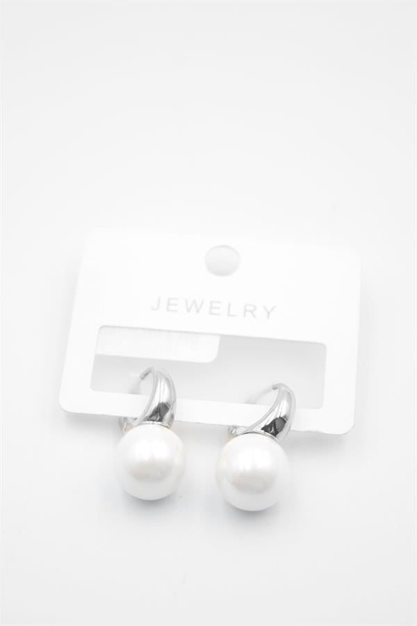 İncili Küpe - Gümüş