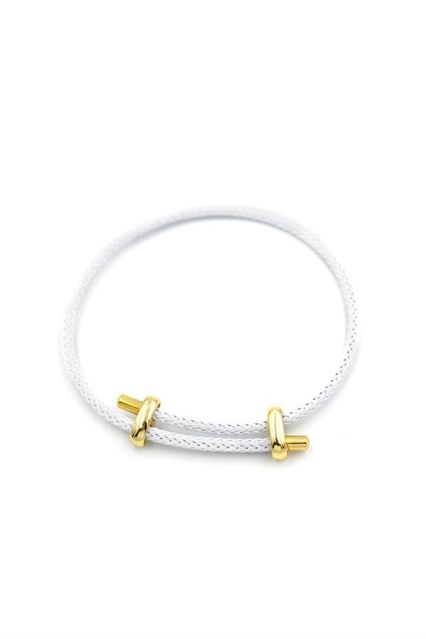 İp Bileklik - Beyaz