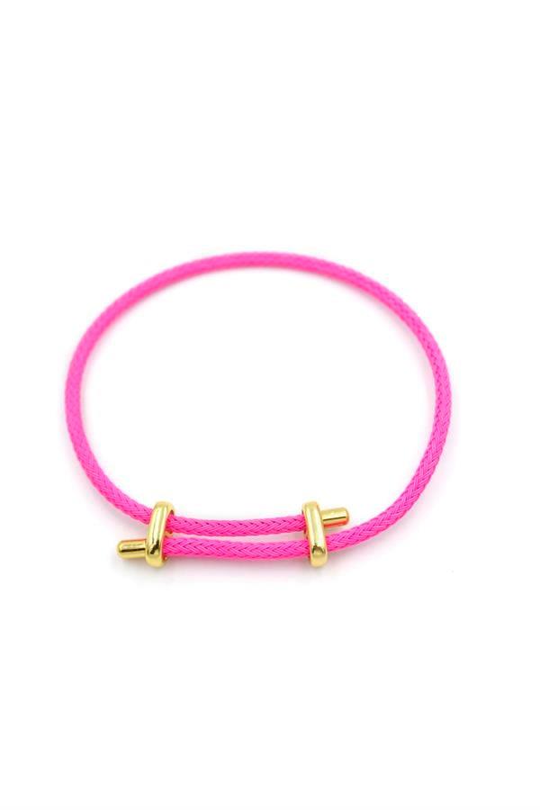 İp Bileklik - Fuşya