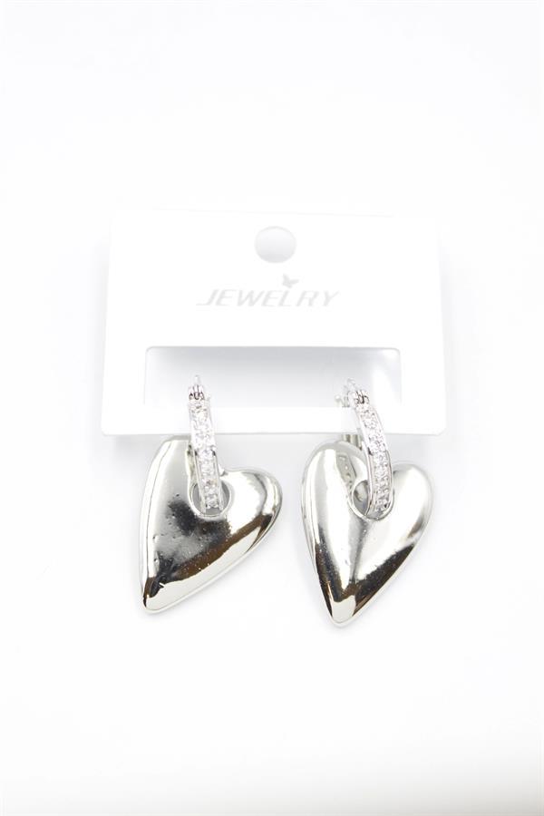 Kalp Küpe - Gümüş