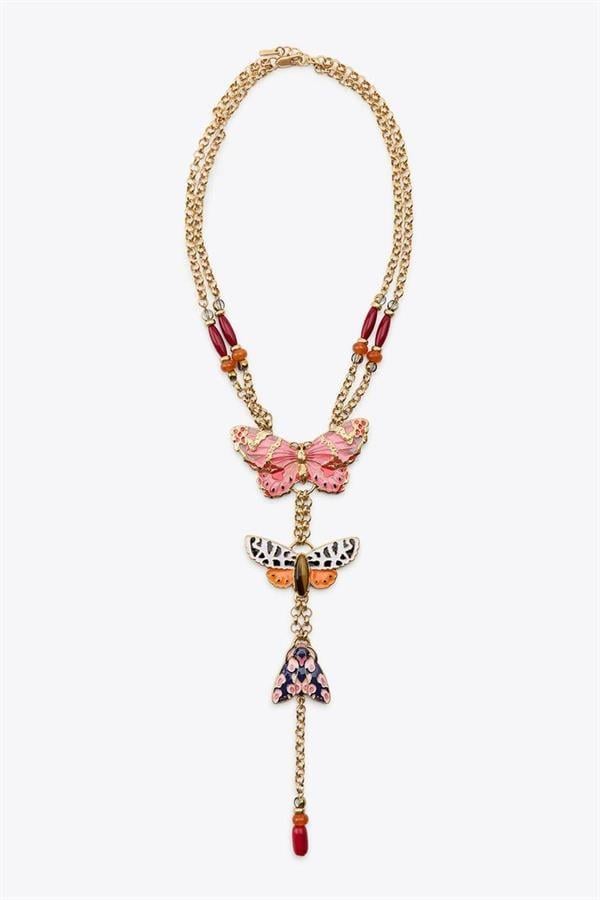 Kelebek Kolye - Altın