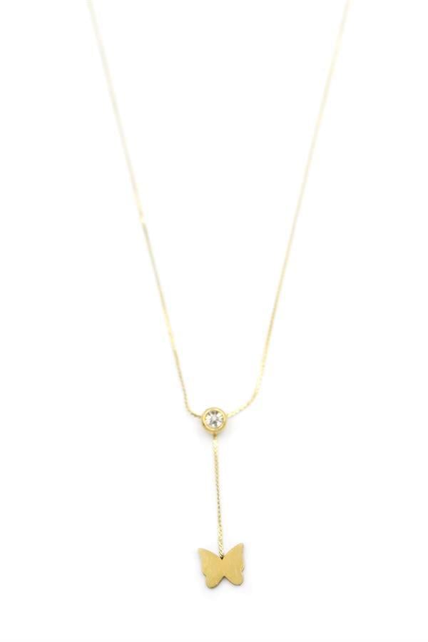 Kelebek Kolye - Altın
