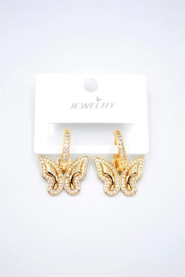 Kelebek Küpe - Altın