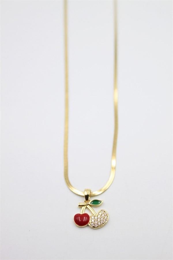 Kiraz Kolye - Altın