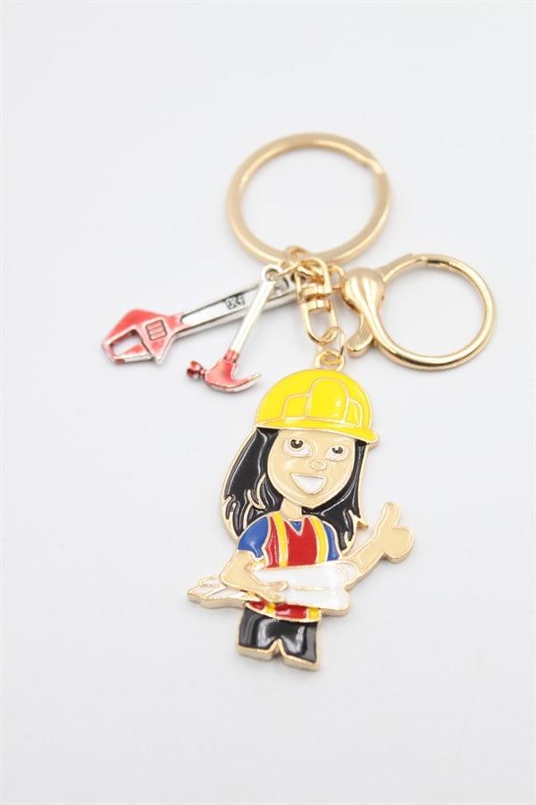 Mimar Meslek Anahtarlık - Altın