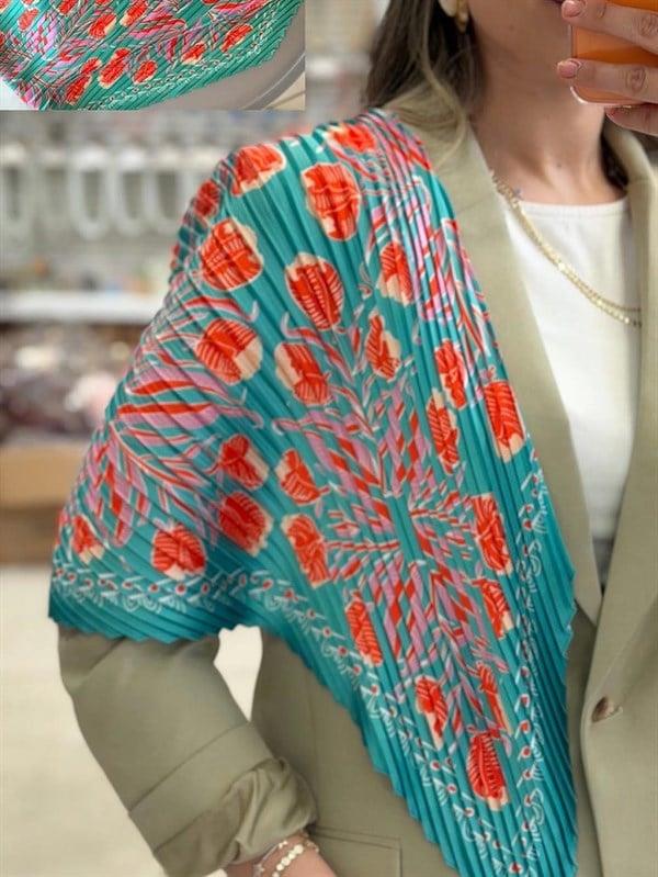 Piliseli Fular 70X70 - ÇOK RENKLİ