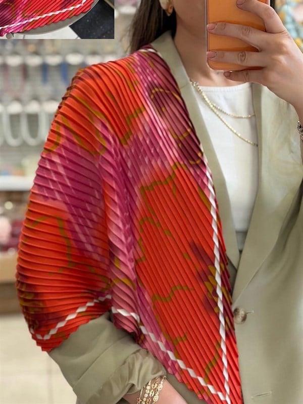 Piliseli Fular 70X70 - ÇOK RENKLİ