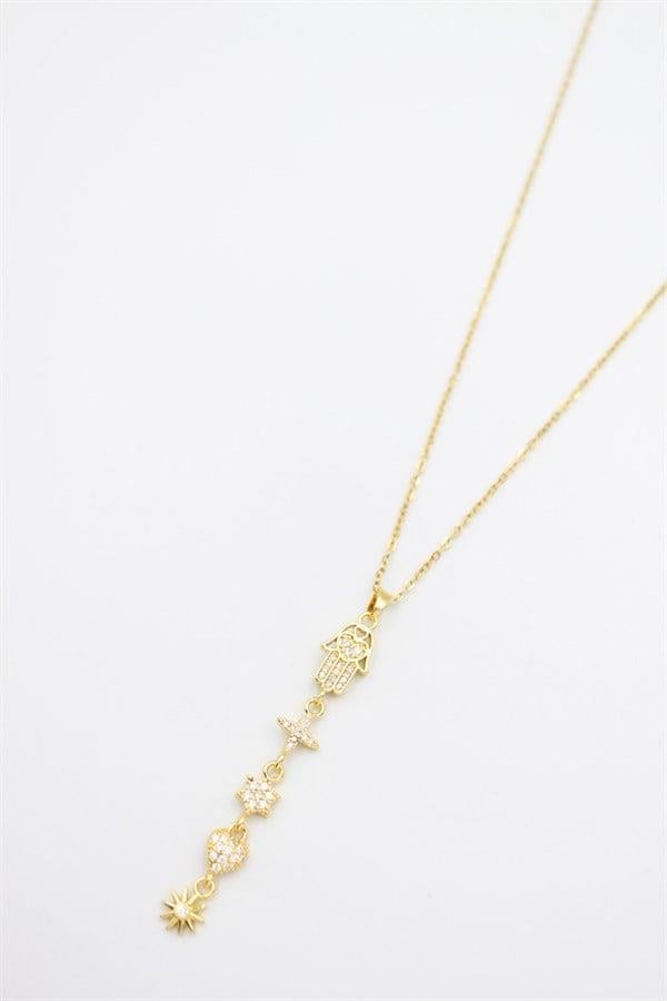 Şans Y Kolye - Altın