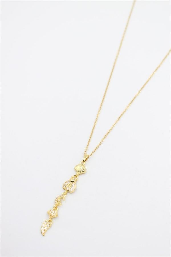 Şans Y Kolye - Altın