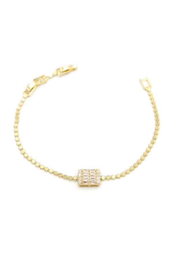 Taşlı Bileklik - Altın