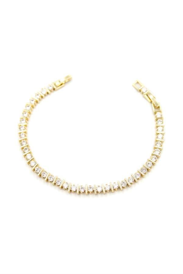 Taşlı Bileklik - Altın