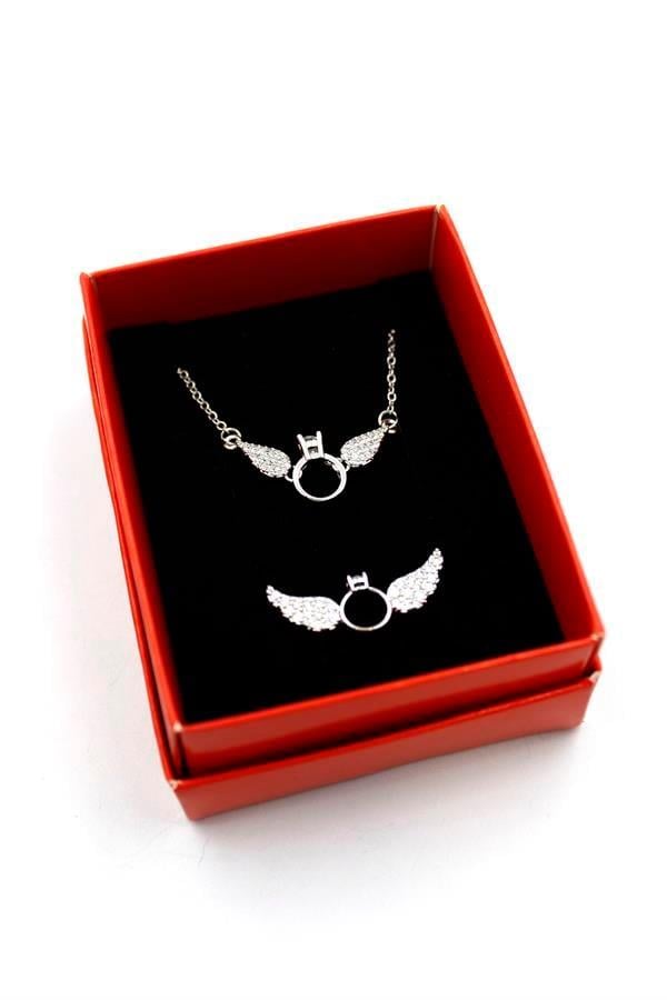 Tektaş Set Kolye - Altın