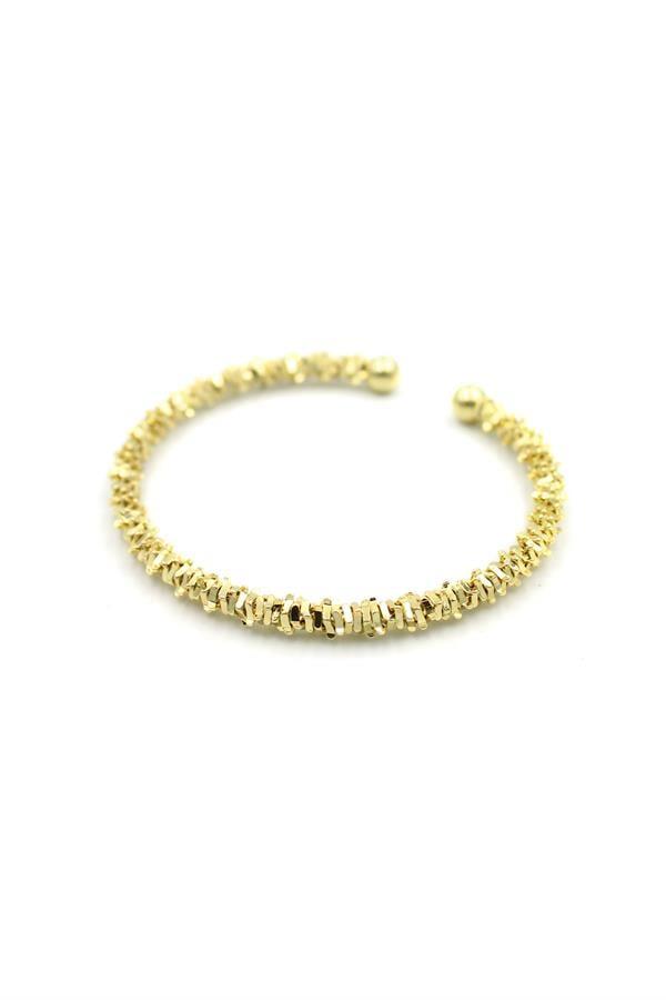Tırtıklı Bilezik - Altın