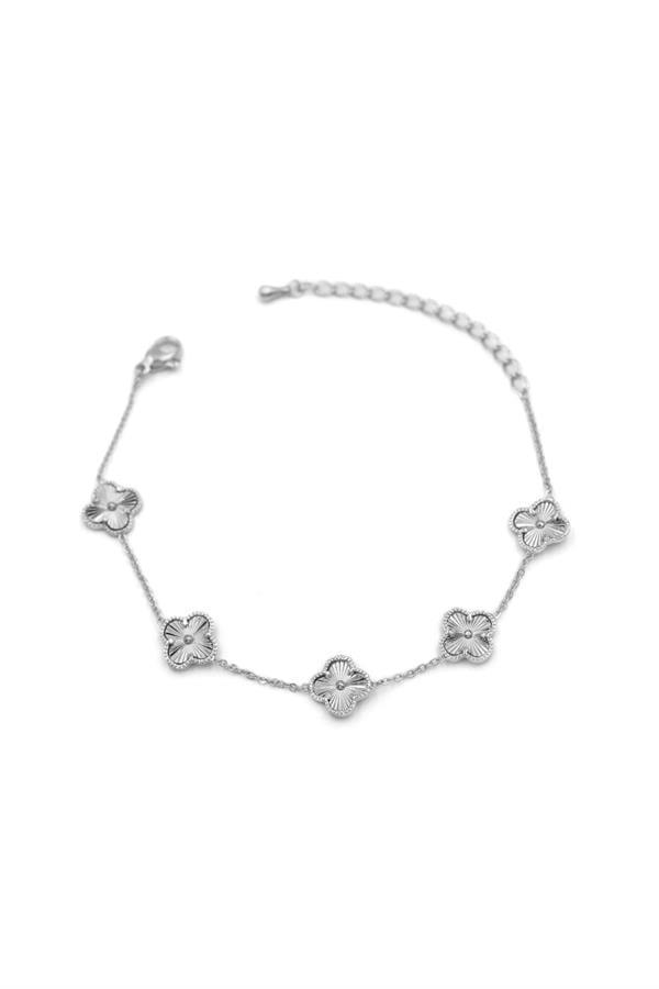 VC Yonca Bileklik - Küçük Boy - Gümüş