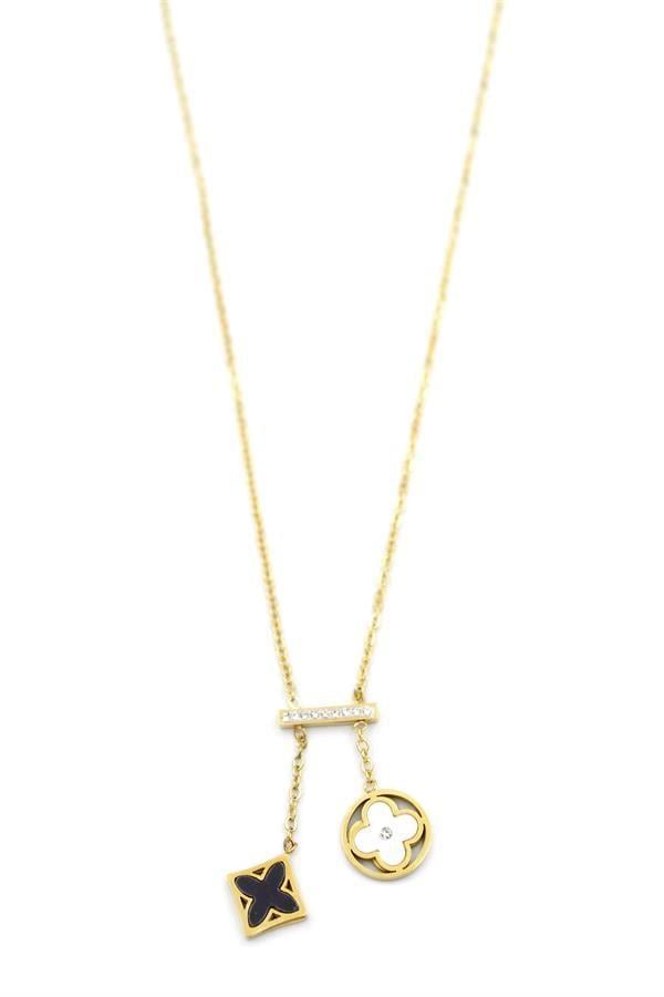 Vc Yonca Kolye - Altın