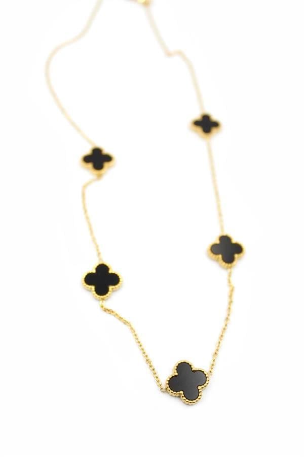 Vc Yonca Kolye - Siyah