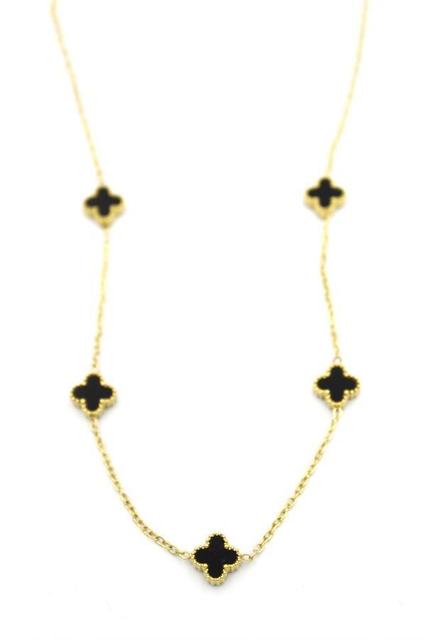 Vc Yonca Kolye - Siyah