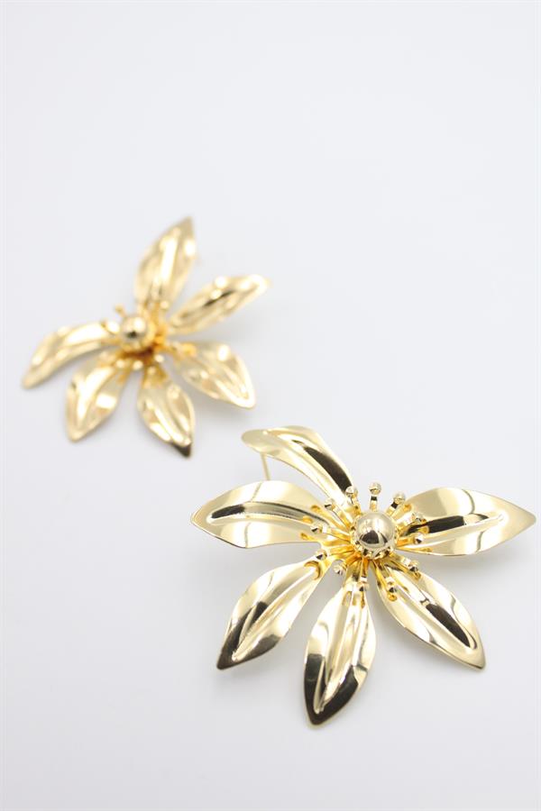 Yaprak Küpe - Altın