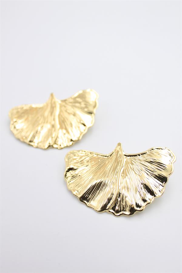 Yaprak Küpe - Altın