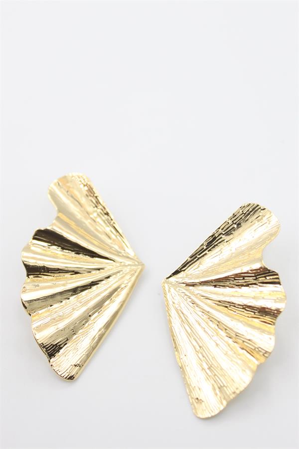 Yaprak Küpe - Altın