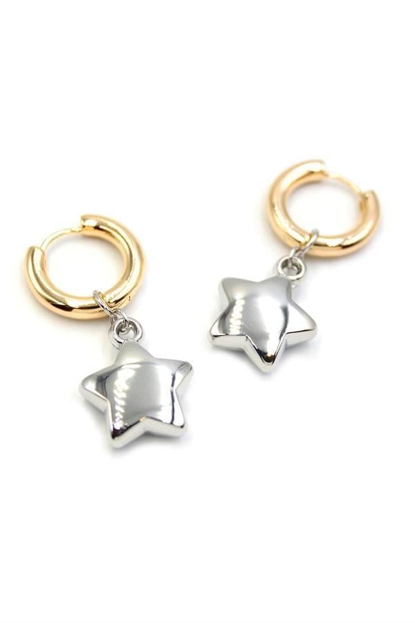 Yıldız Küpe - Gümüş