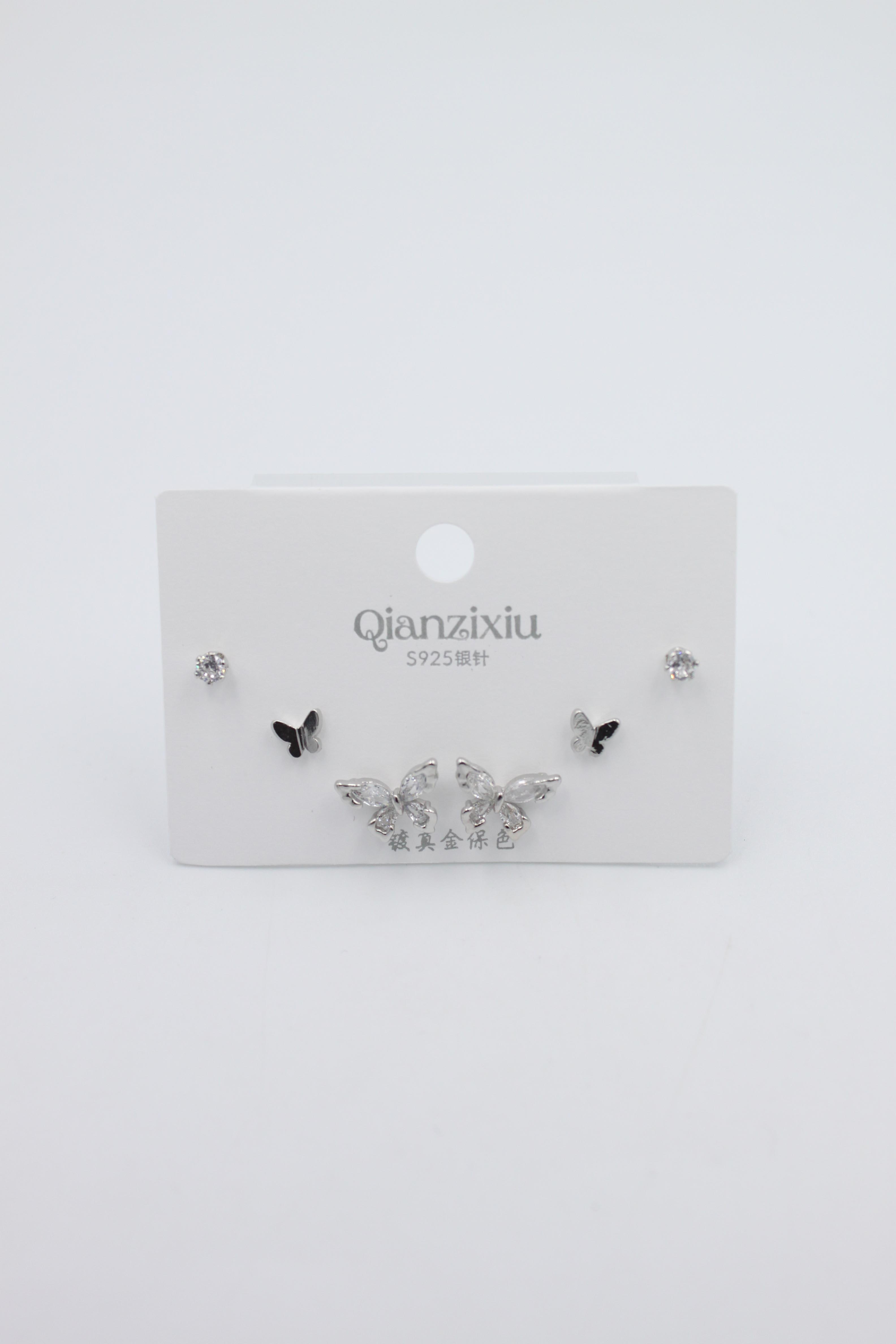 Çoklu Set Küpe - Gümüş