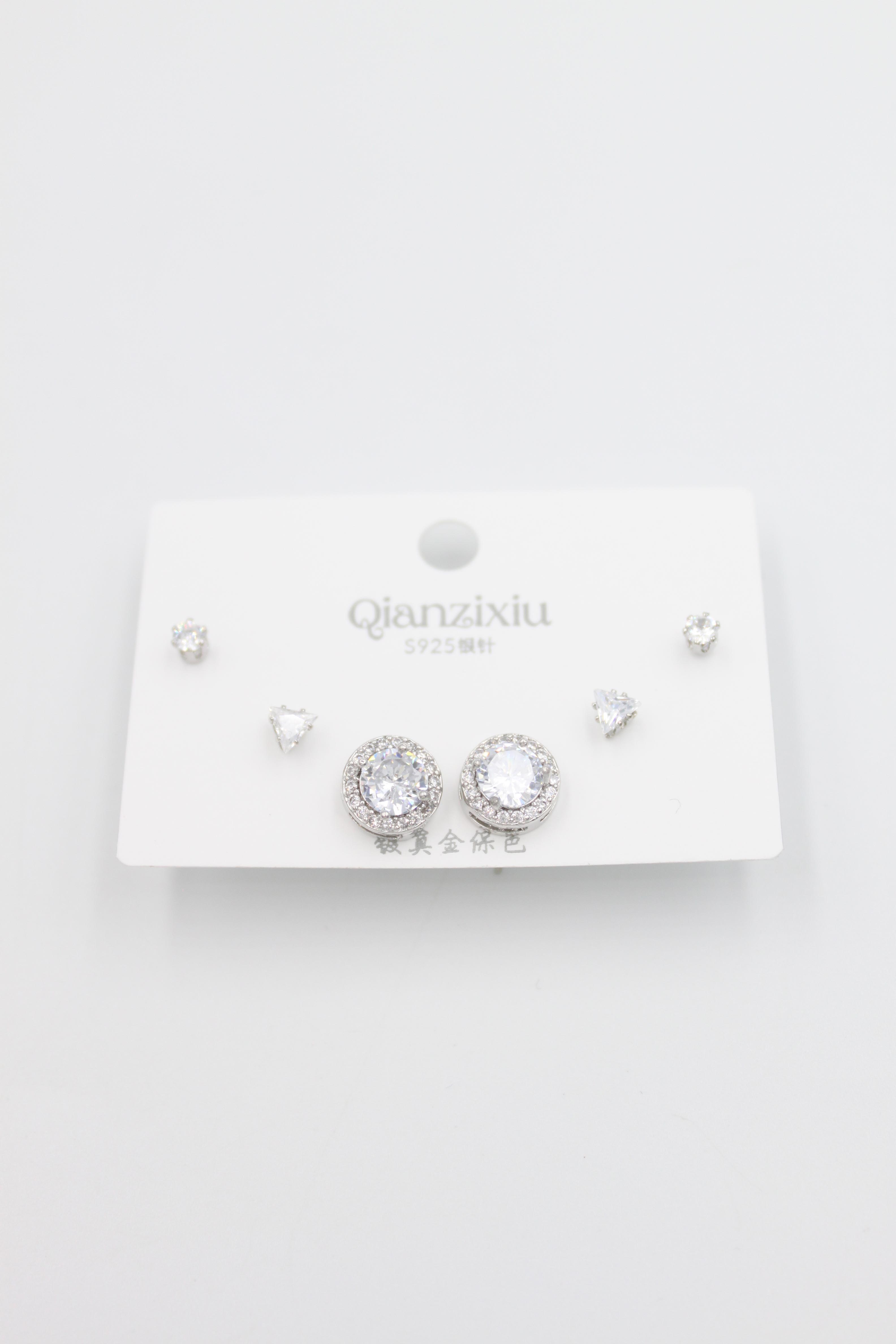 Çoklu Set Küpe - Gümüş - Toptan Takı