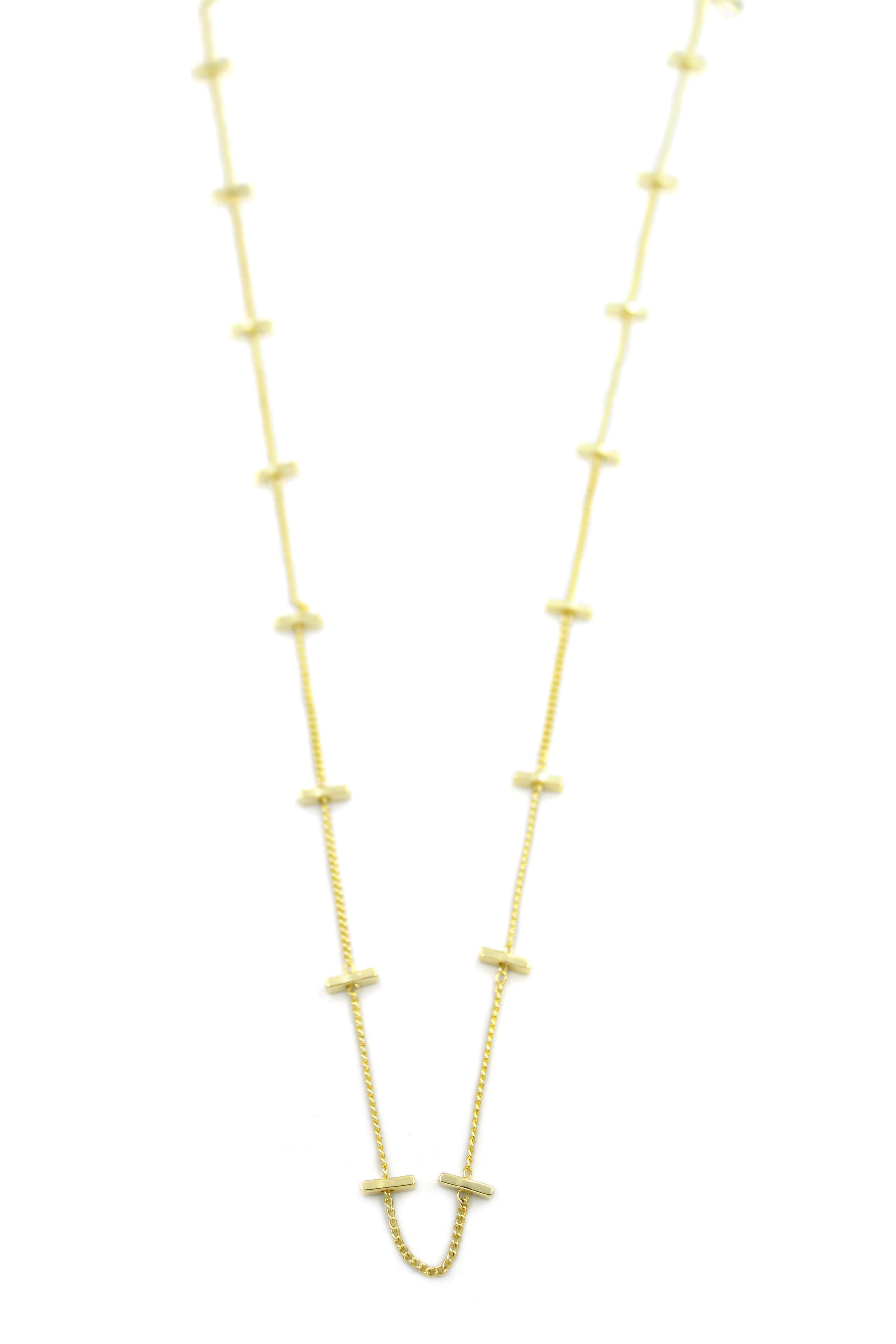 Çubuk Kolye - 45cm - Altın