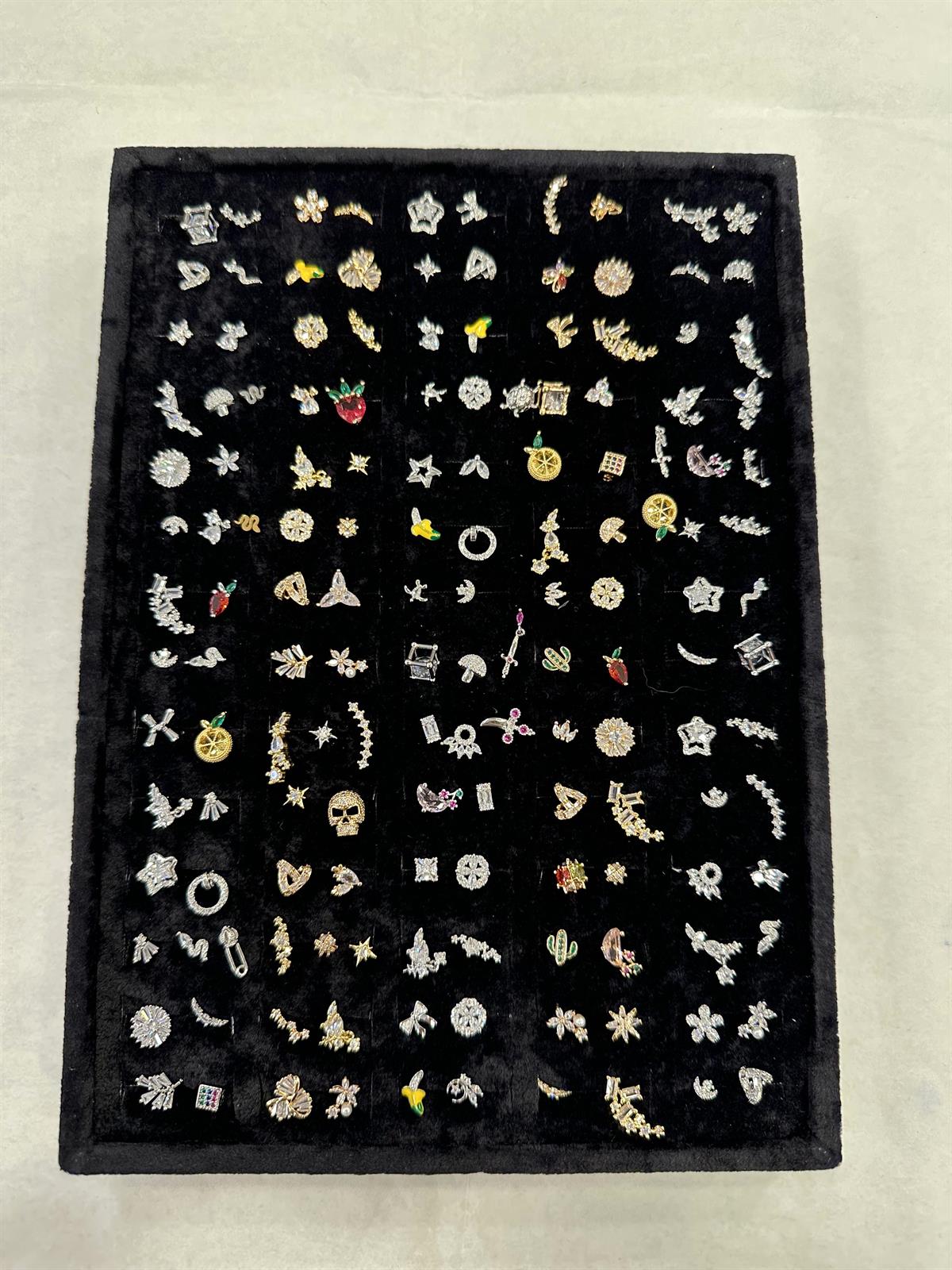 150'li Standlı Tragus Küpe - ÇOK RENKLİ
