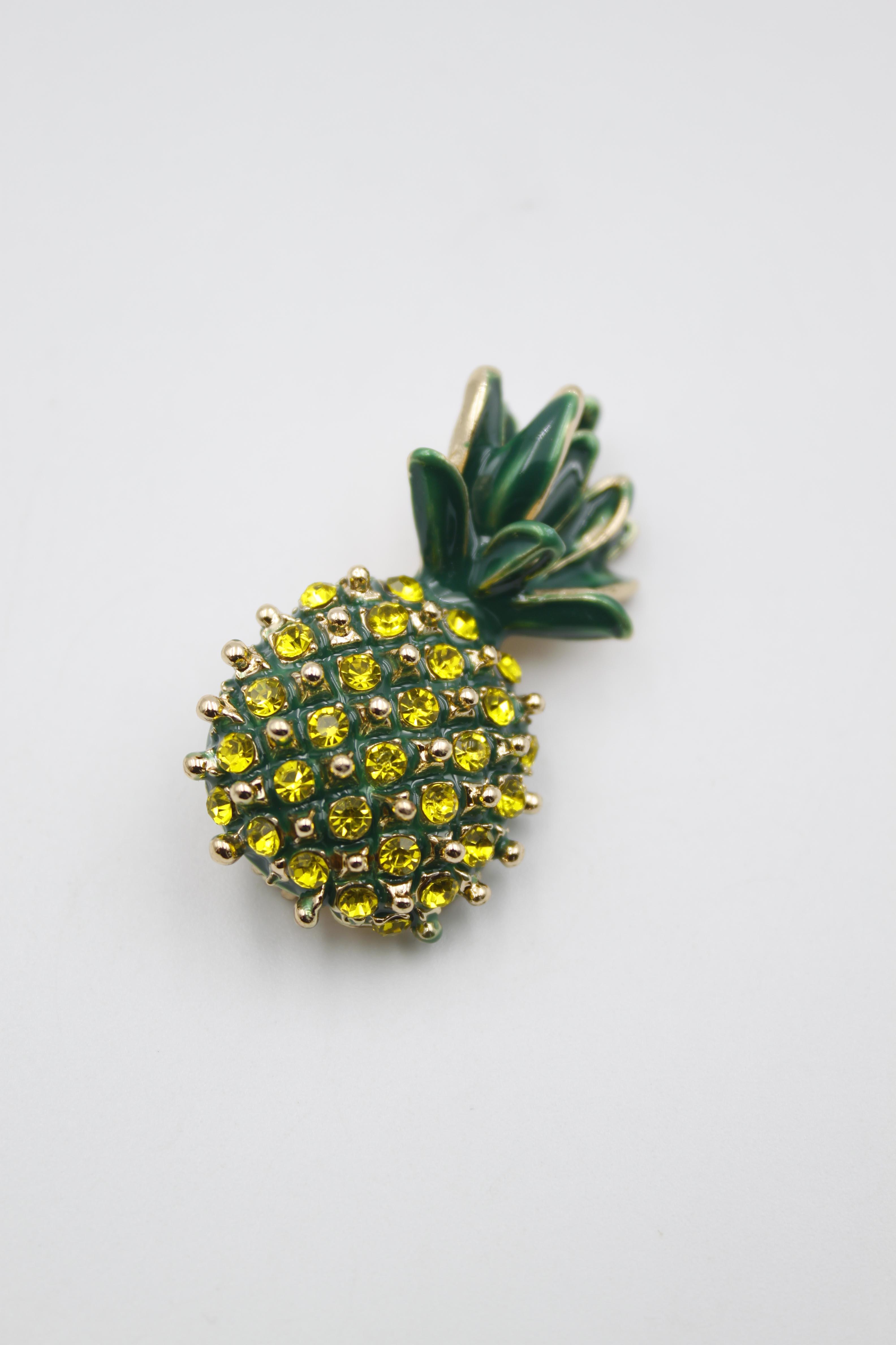 Ananas Broş - Sarı