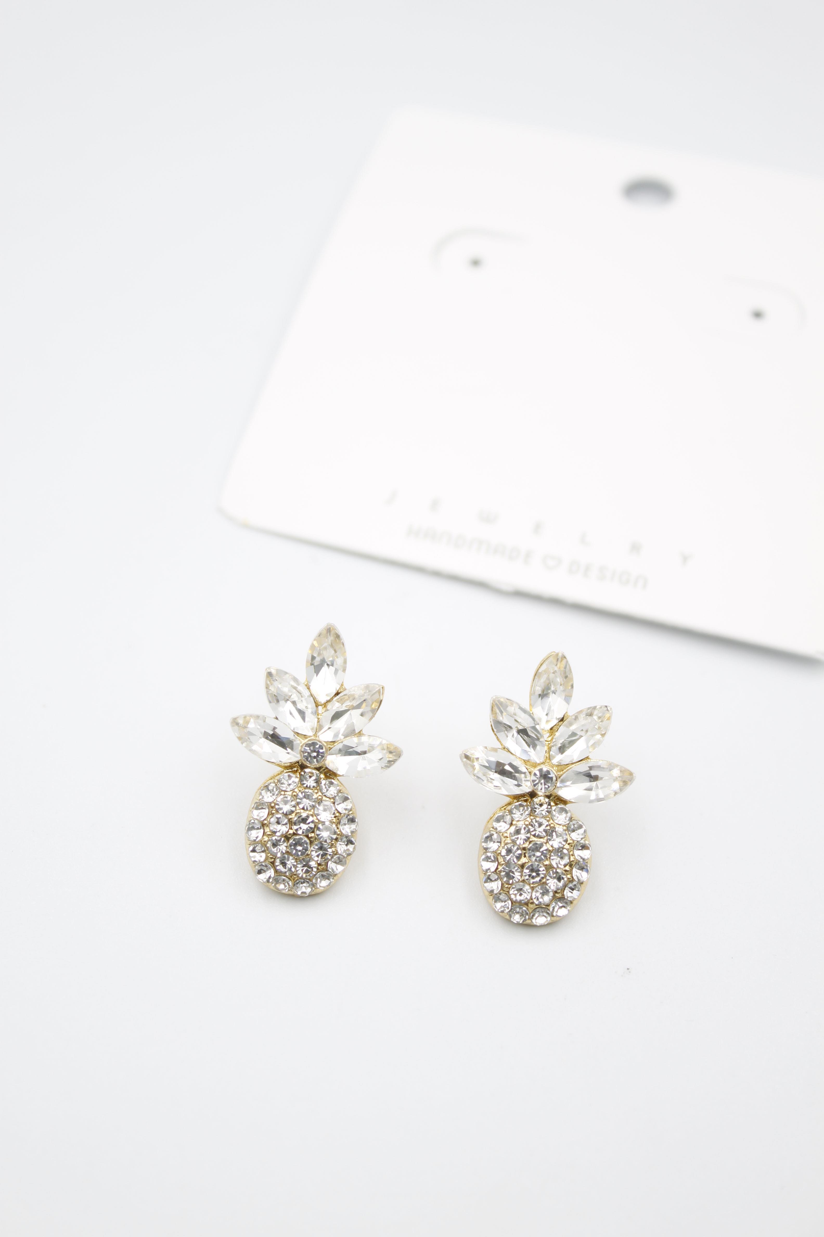 Ananas Küpe - Gümüş