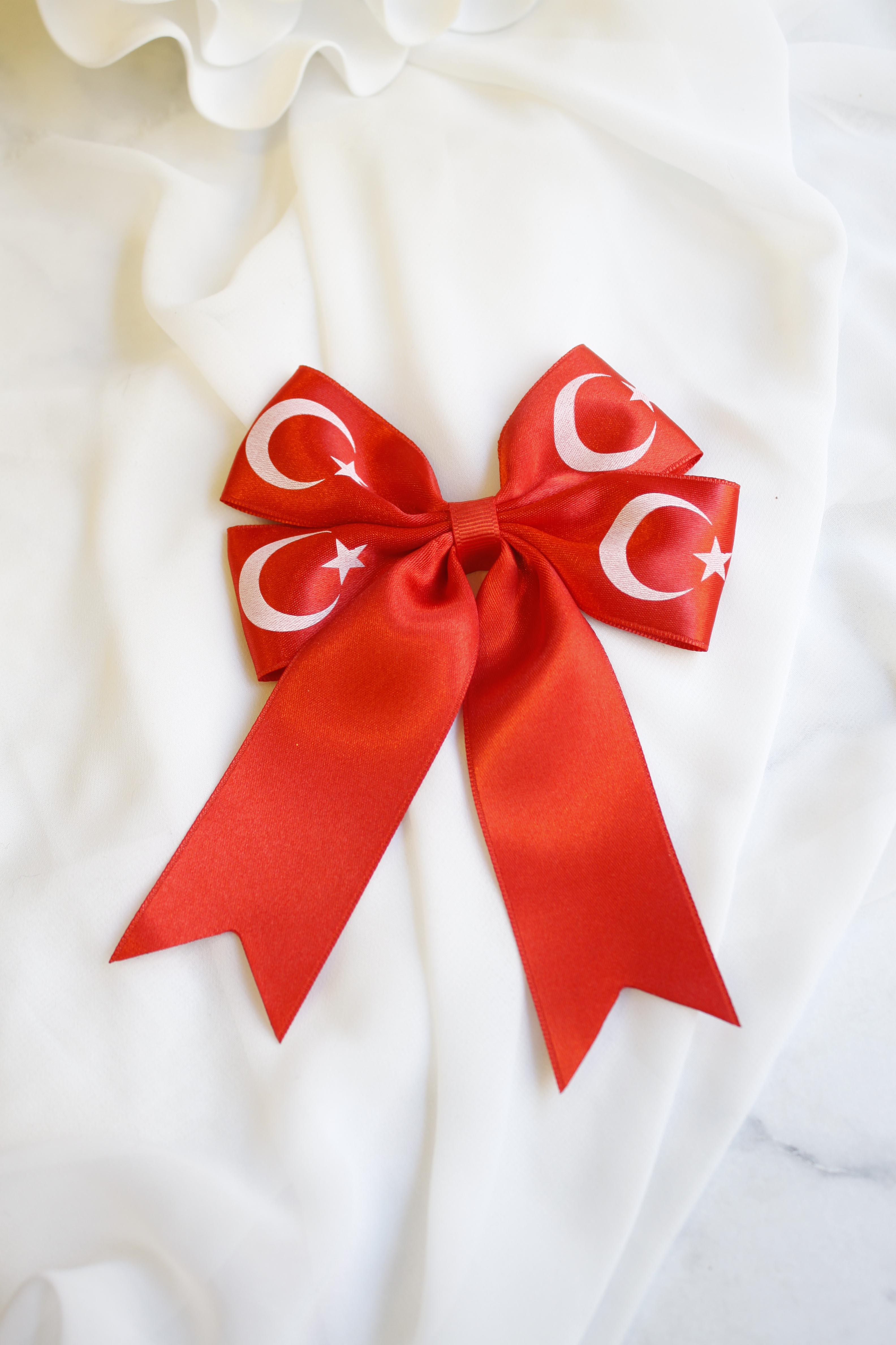 Ay Yıldız Fiyonk Toka - Kırmızı