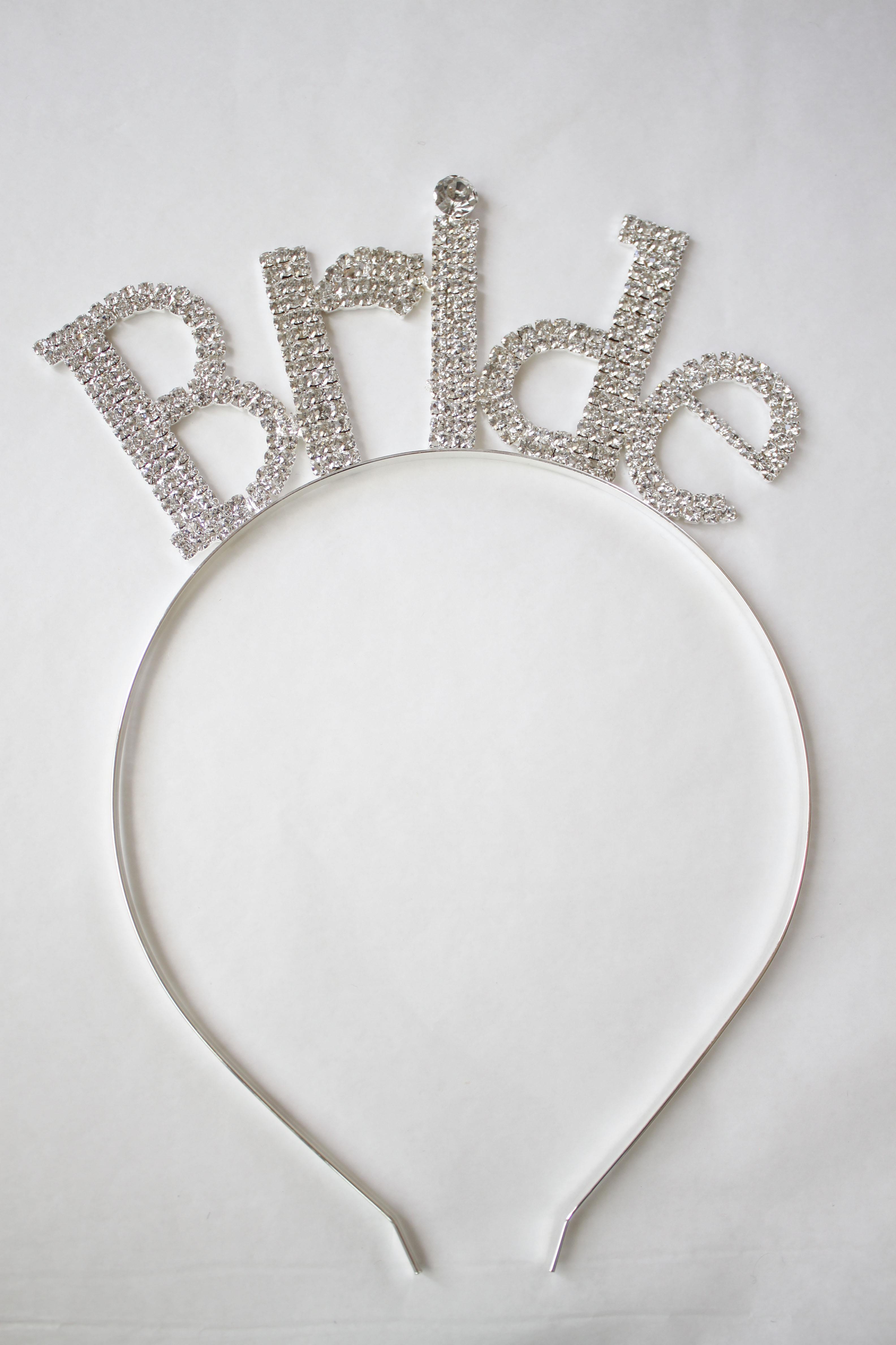 Bride Yazılı Taç - Gümüş