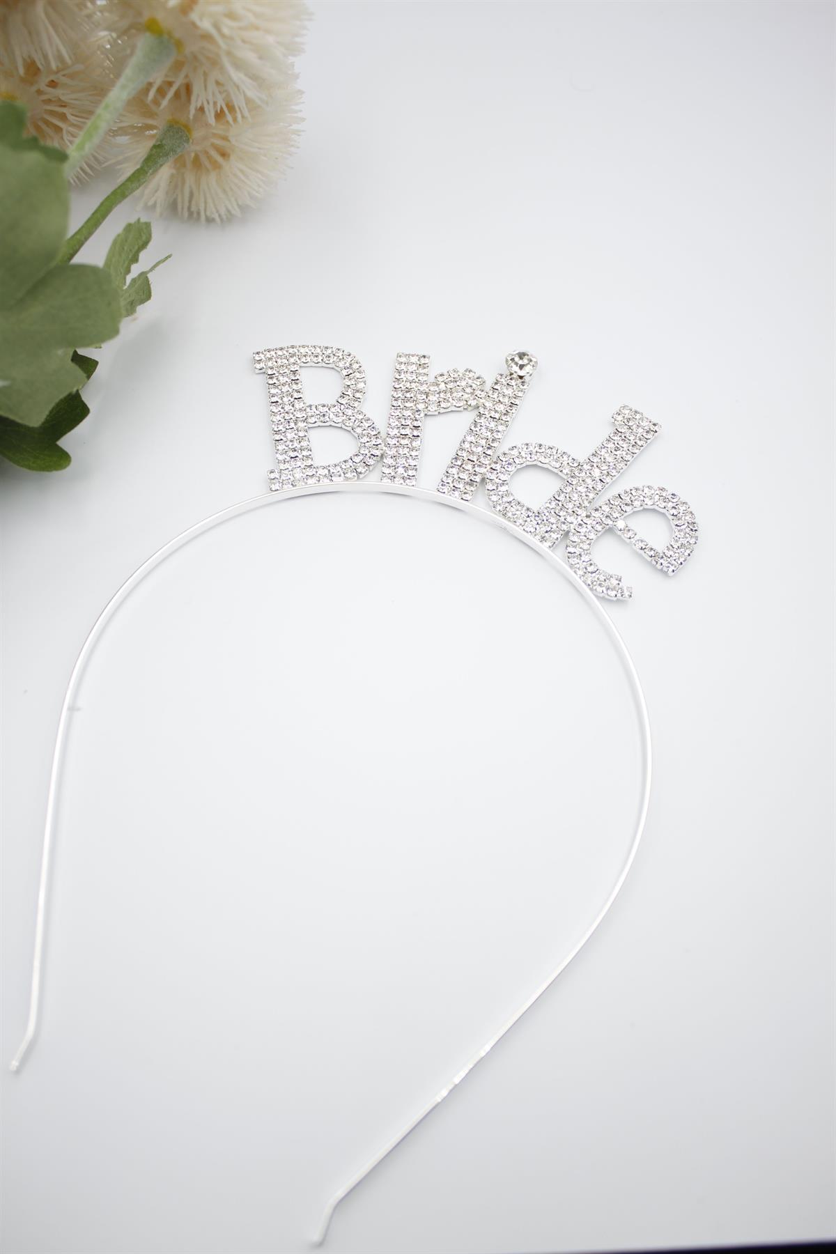 Bride Yazılı Taç - Gümüş