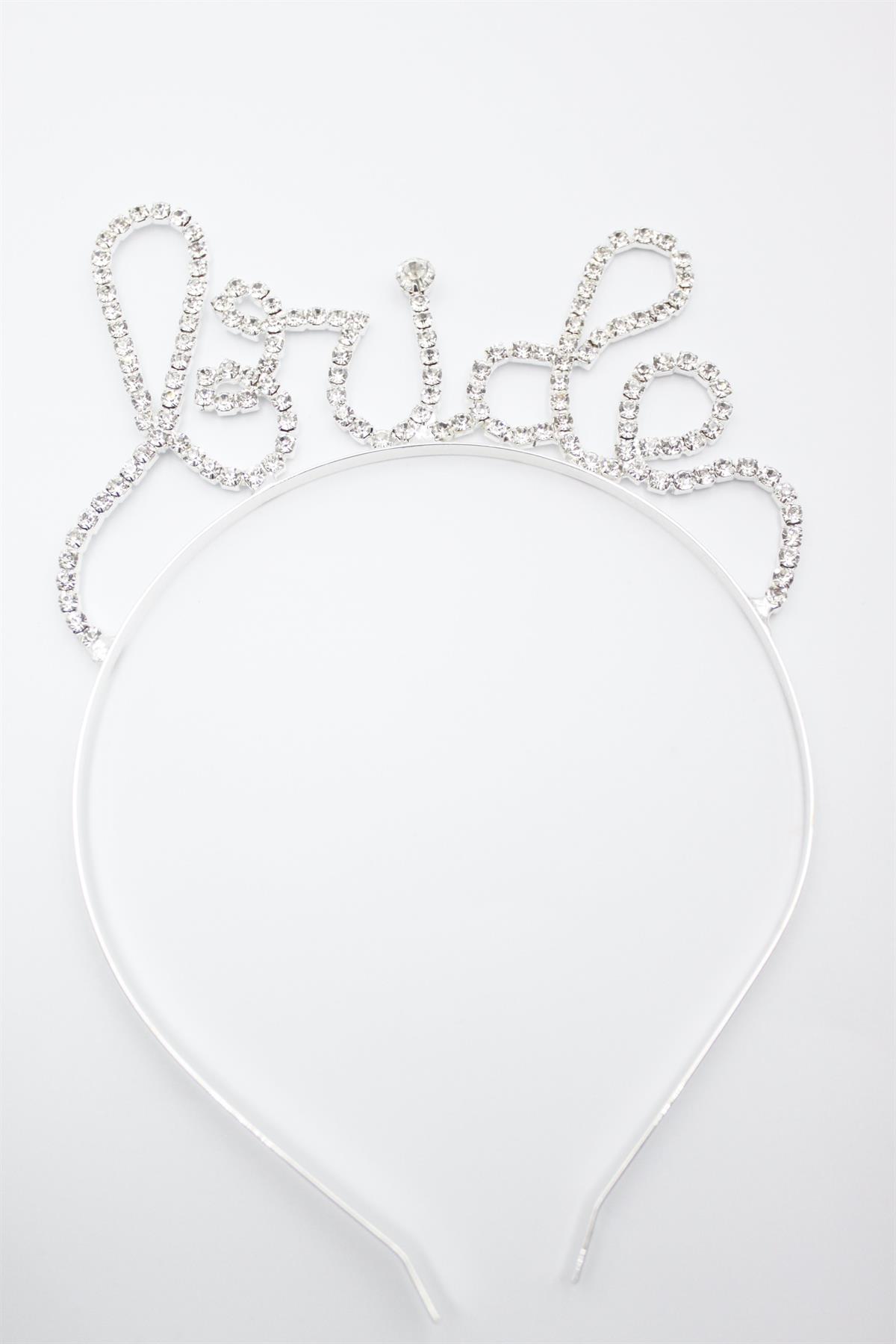 Bride Yazılı Taç - Gümüş