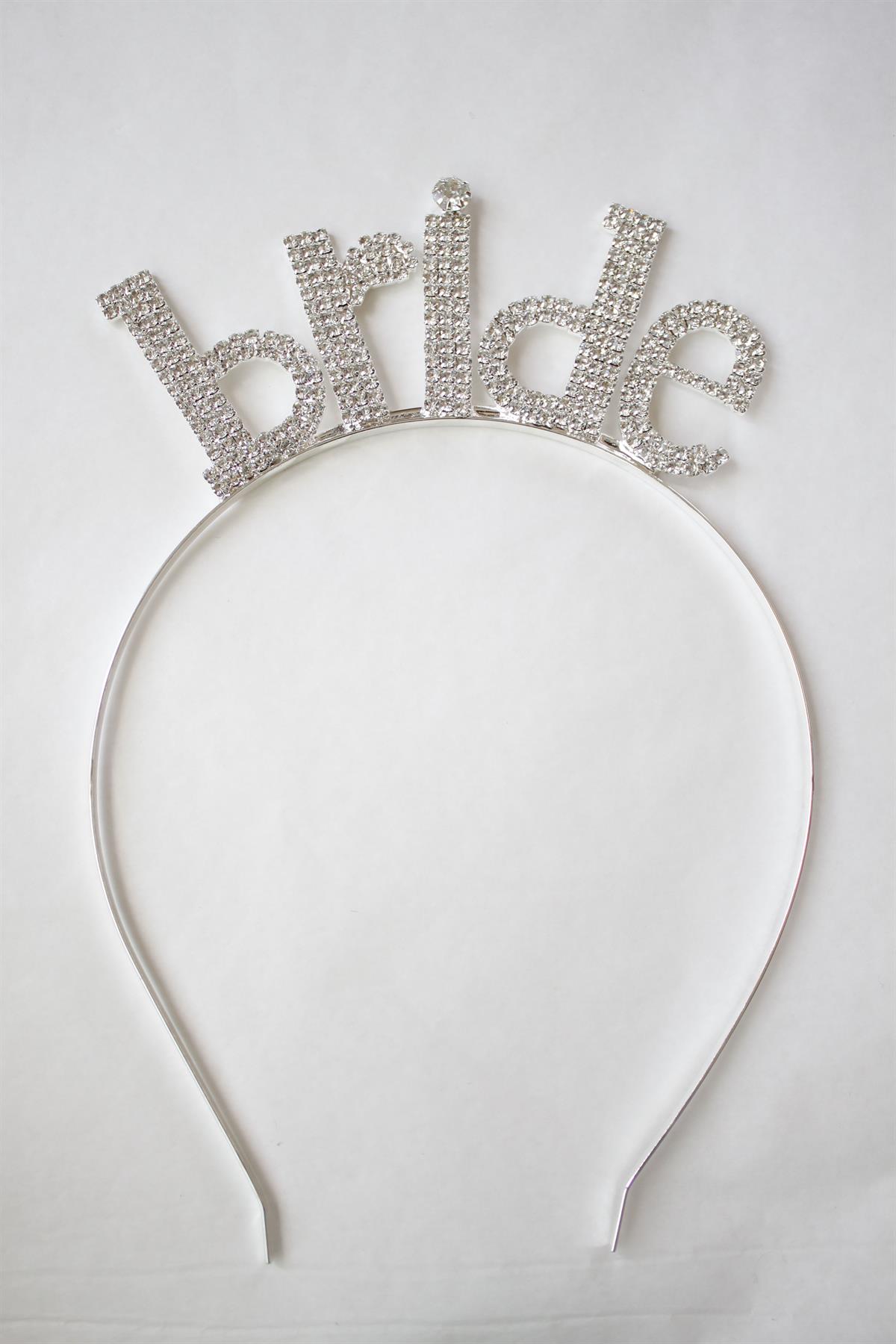 Bride Yazılı Taç - Gümüş