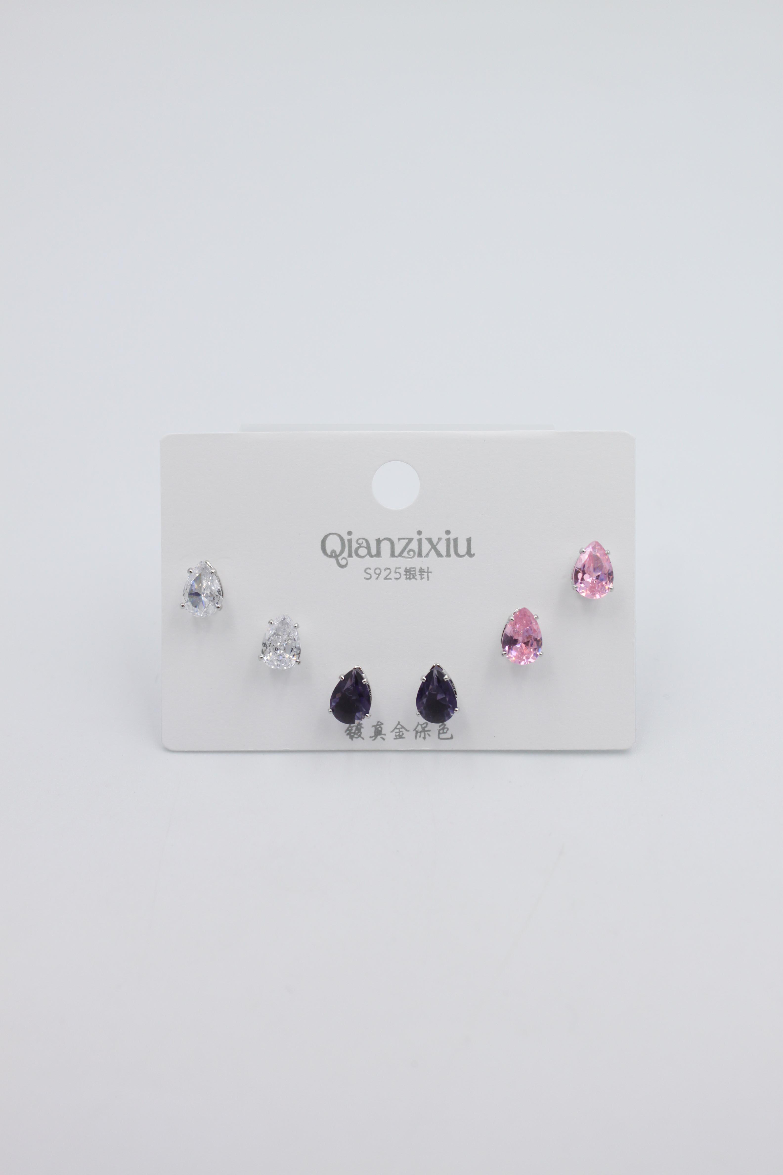 Çoklu Set Küpe - Gümüş