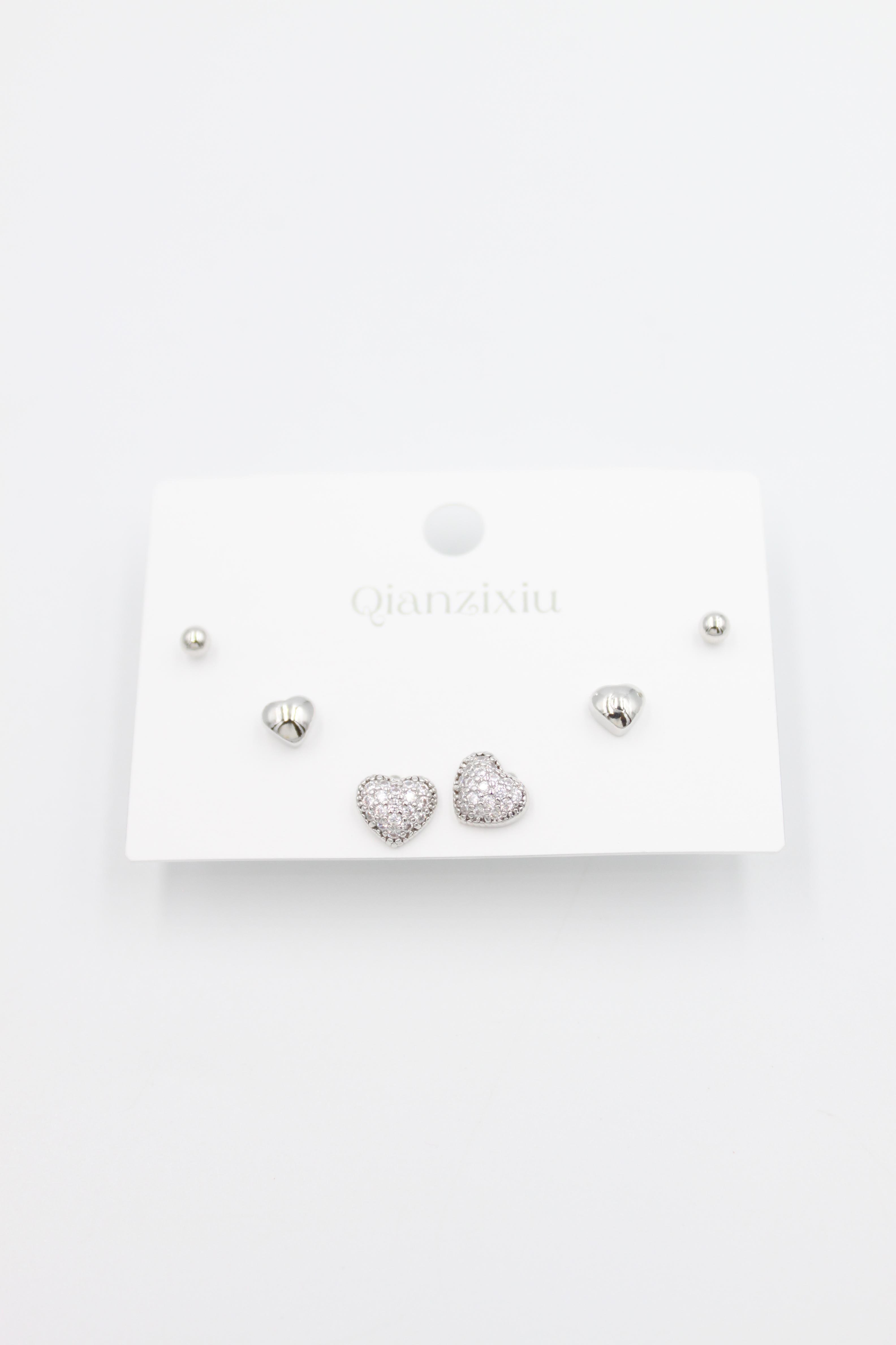 Çoklu Set Küpe - Gümüş - Toptan Takı