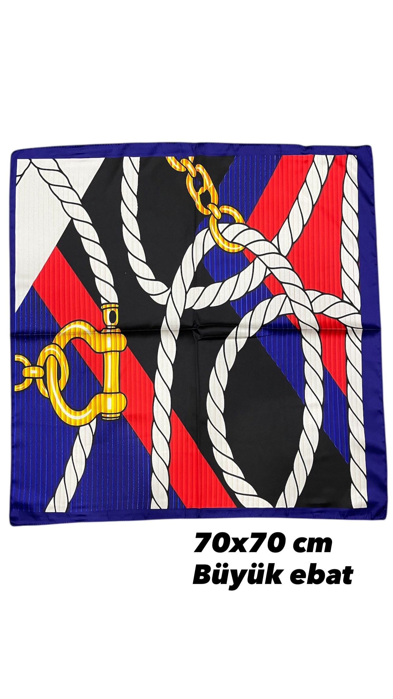 Desenli Fular 70X70 - ÇOK RENKLİ - Toptan Takı