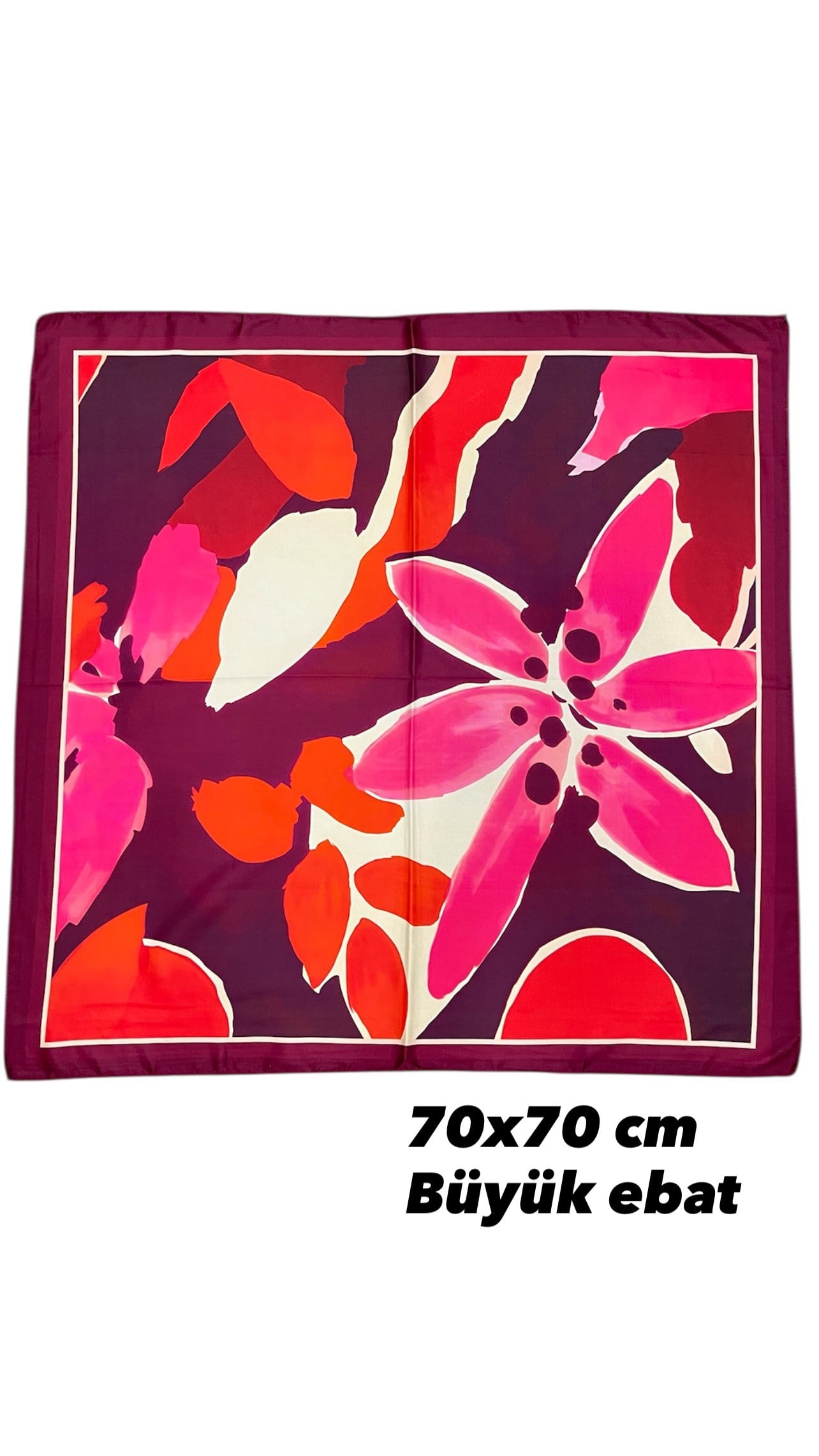 Desenli Fular 70X70 - ÇOK RENKLİ - Toptan Takı