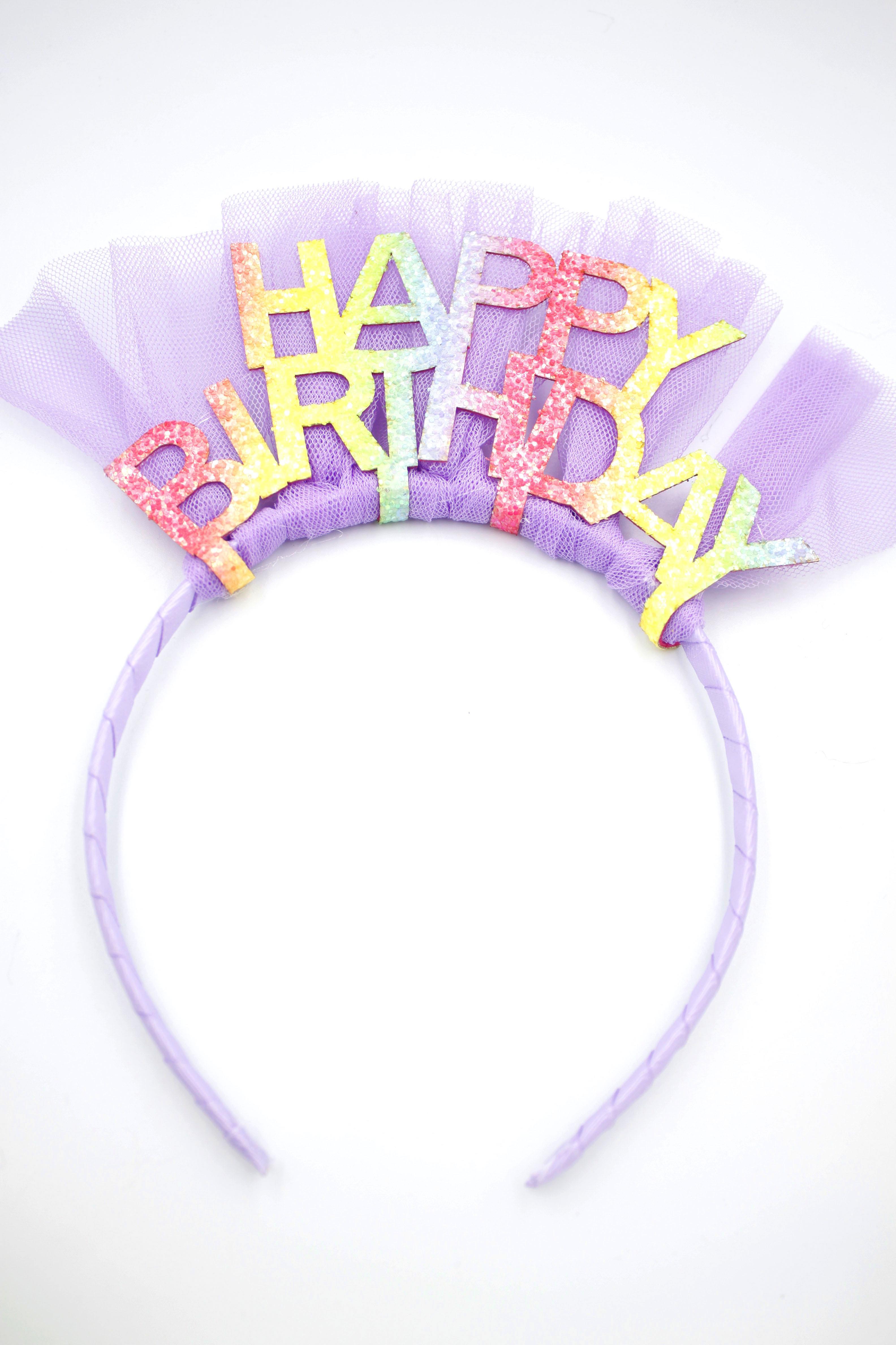Happy Birthday Taç - Mor