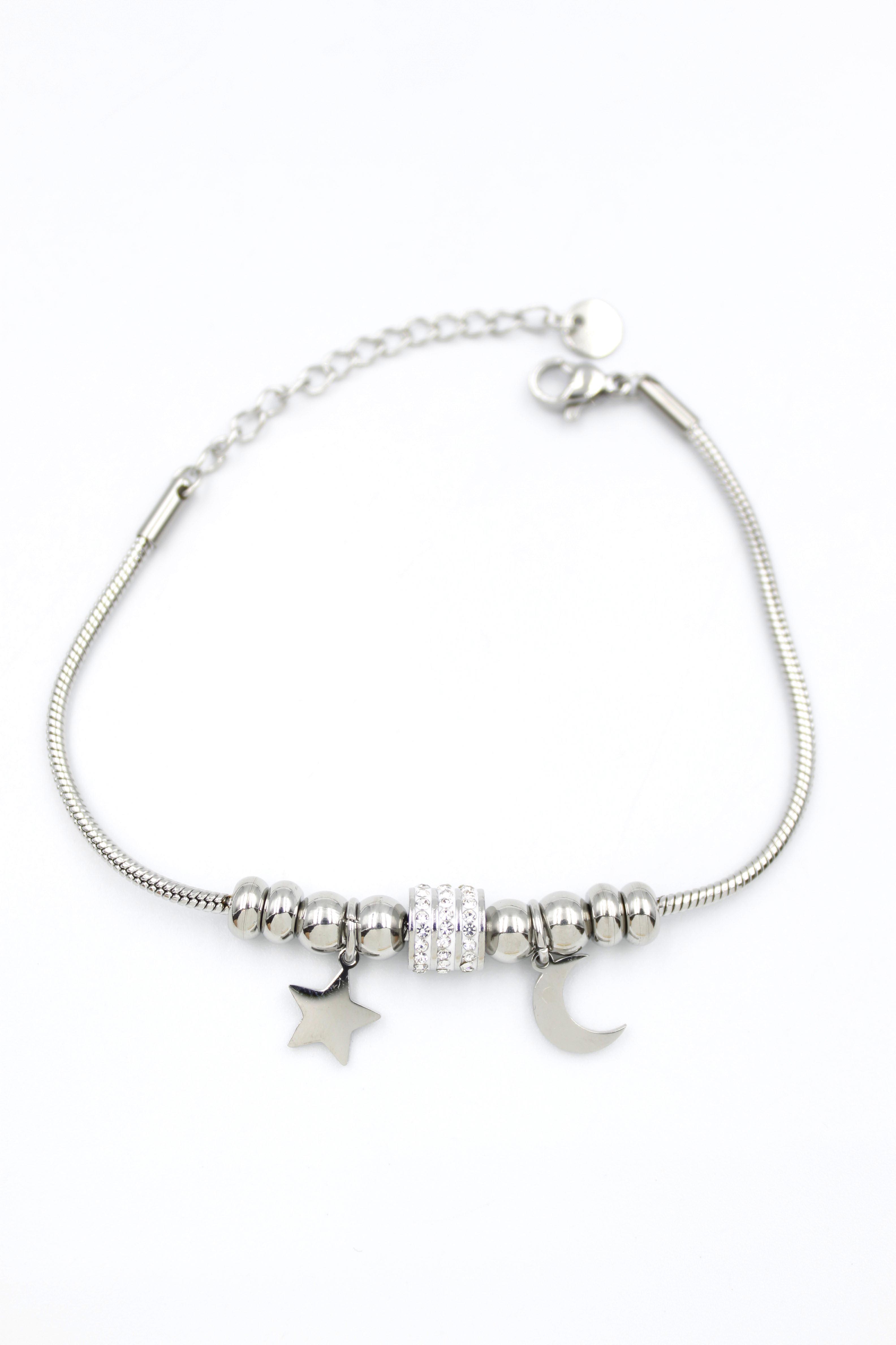 Hilal Charm Bileklik - Gümüş