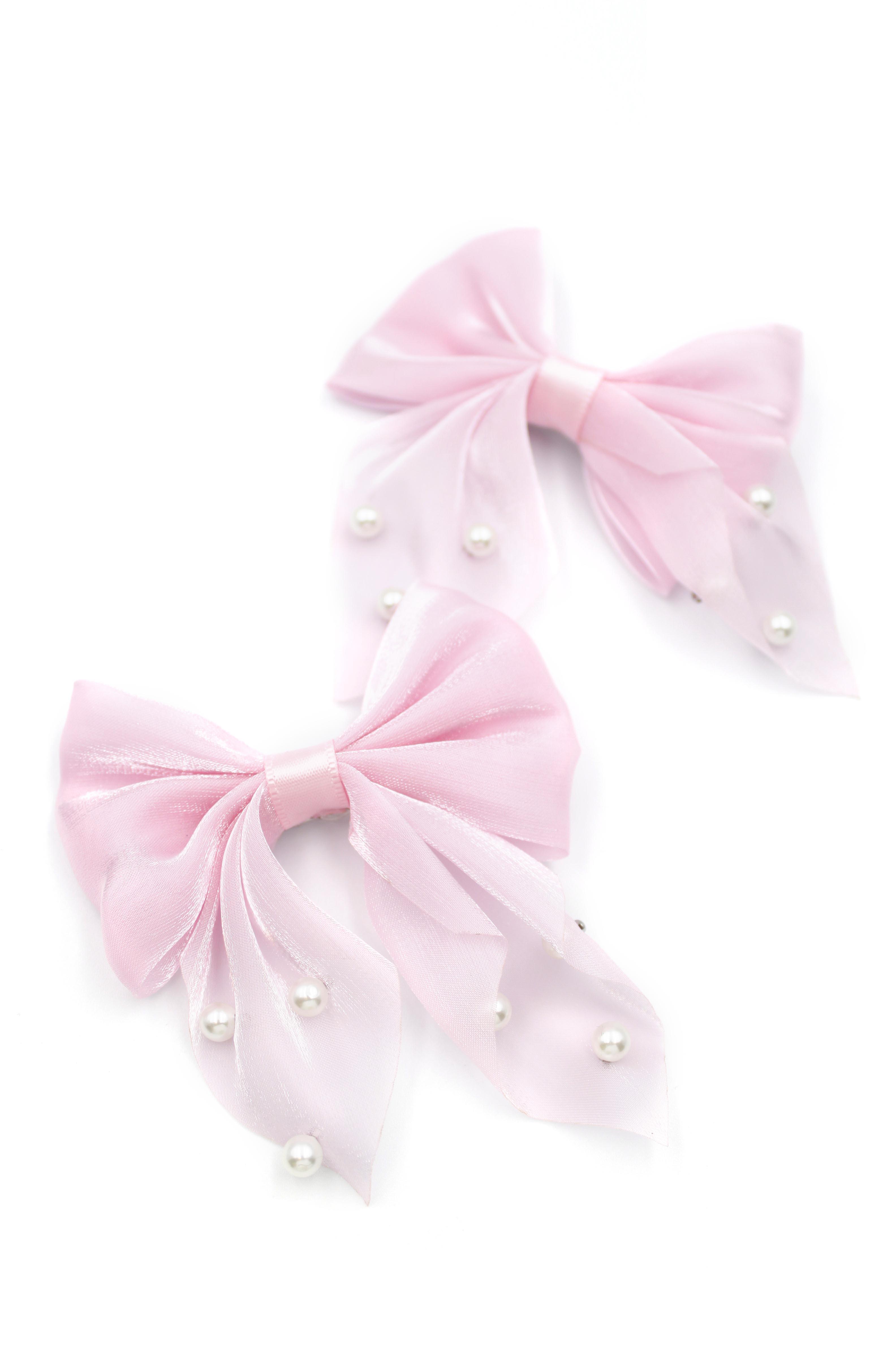 İkili İncili Fiyonk Toka - Pembe