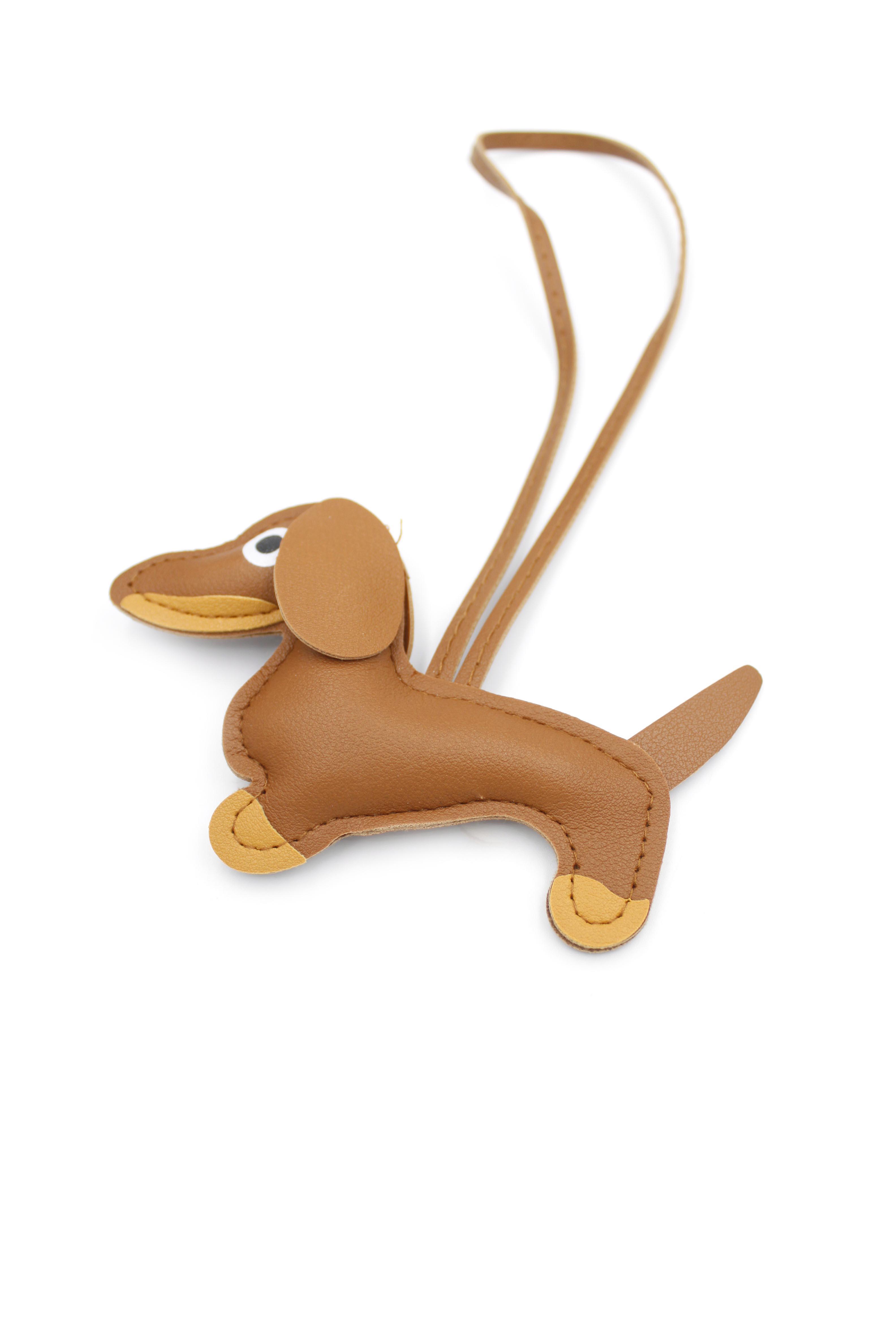 Köpek Çanta Süsü - Açık Kahverengi