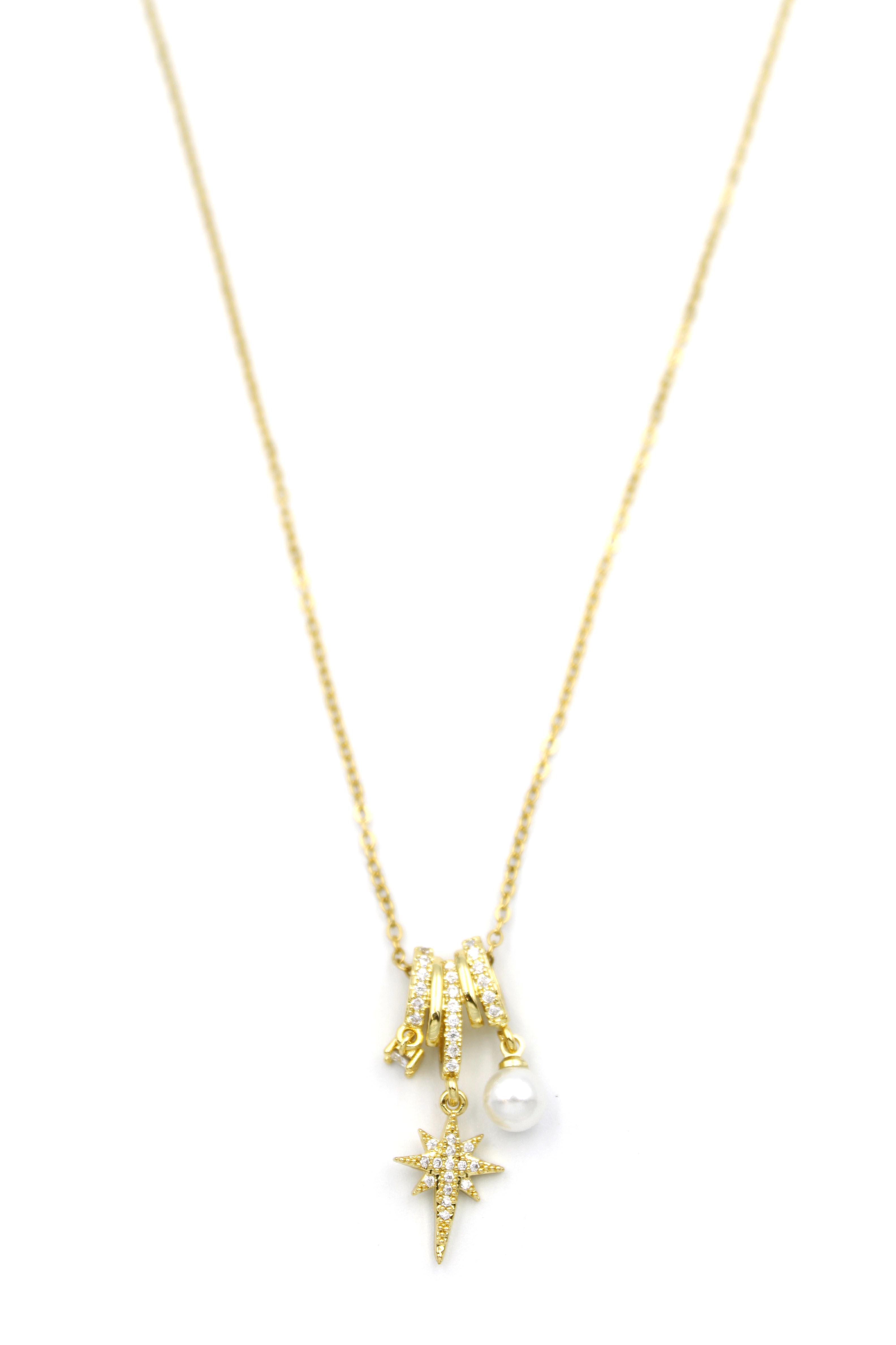 Kuzey Yıldızı Charm Kolye - 14K Altın